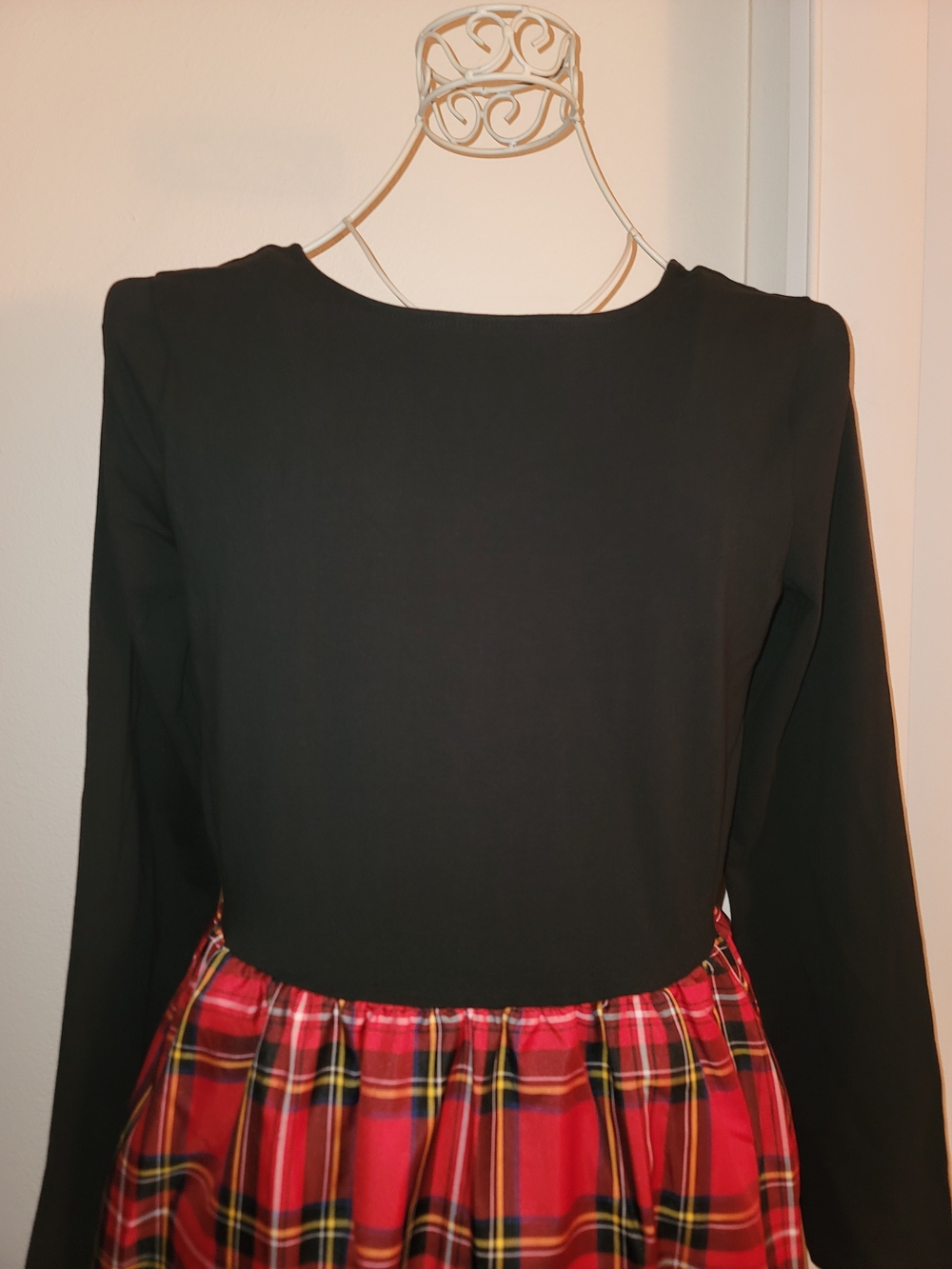 J. Crew Factory Red Tartan Plaid Midi Dress NWT